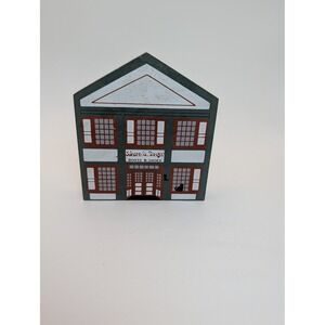 The Cat's Meow Village Johann Singer Boots Shoes '93 Series XI Wood Shelf Sitter